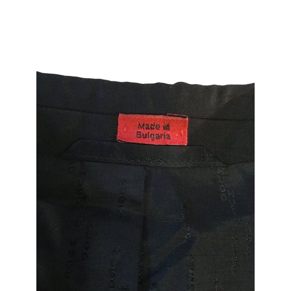 Hugo Boss Men's 2 Button Closure Black Blazer Suite Jacket Super 120 21" Chest - Picture 3 of 4